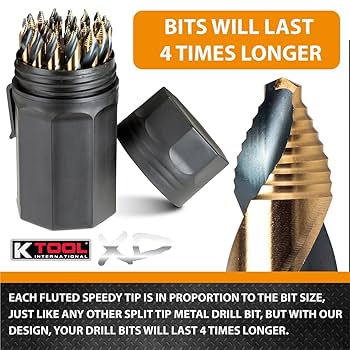 K Tool International XD3106 Cobalt Tungsten Metal Drill Bit
